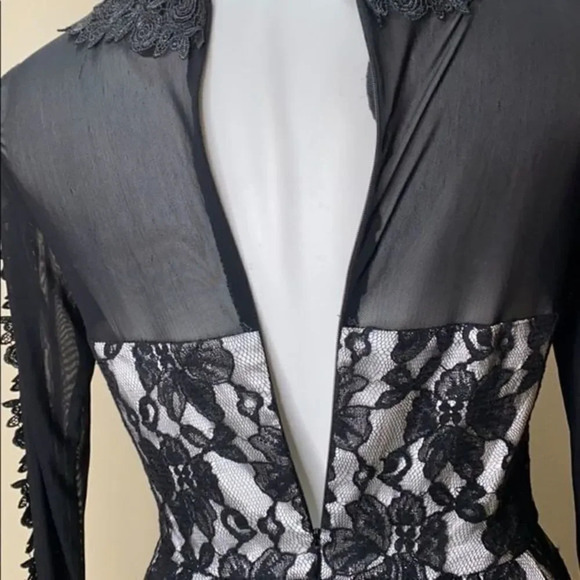 - Chi Chi London Long Sleeve Prom Dress - Picture 8 of 9